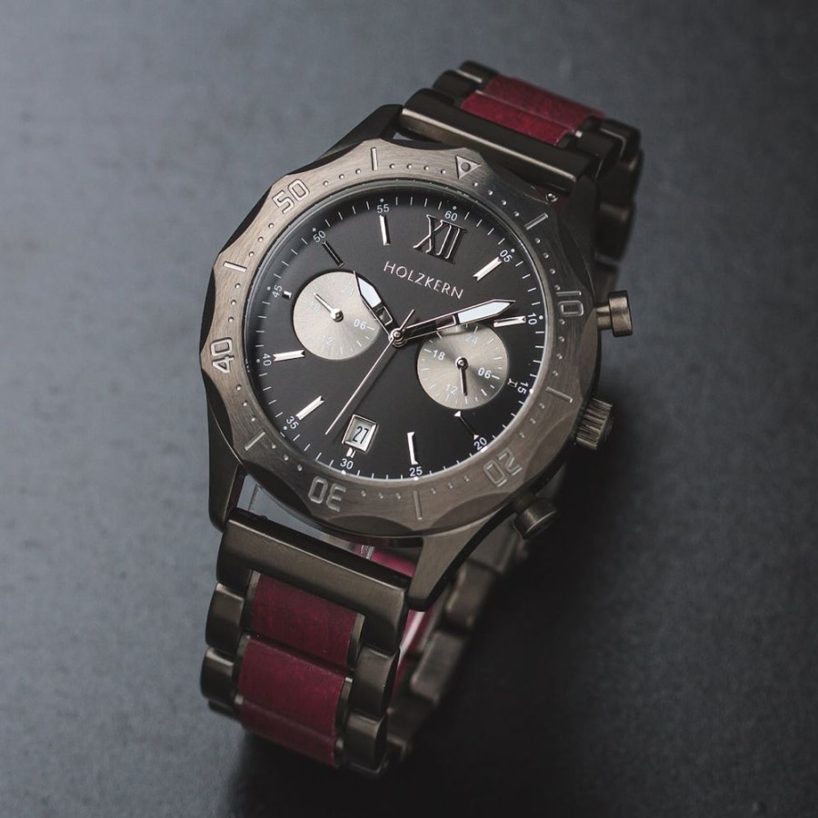 Uhren holzkern Chronograph | Red Kite