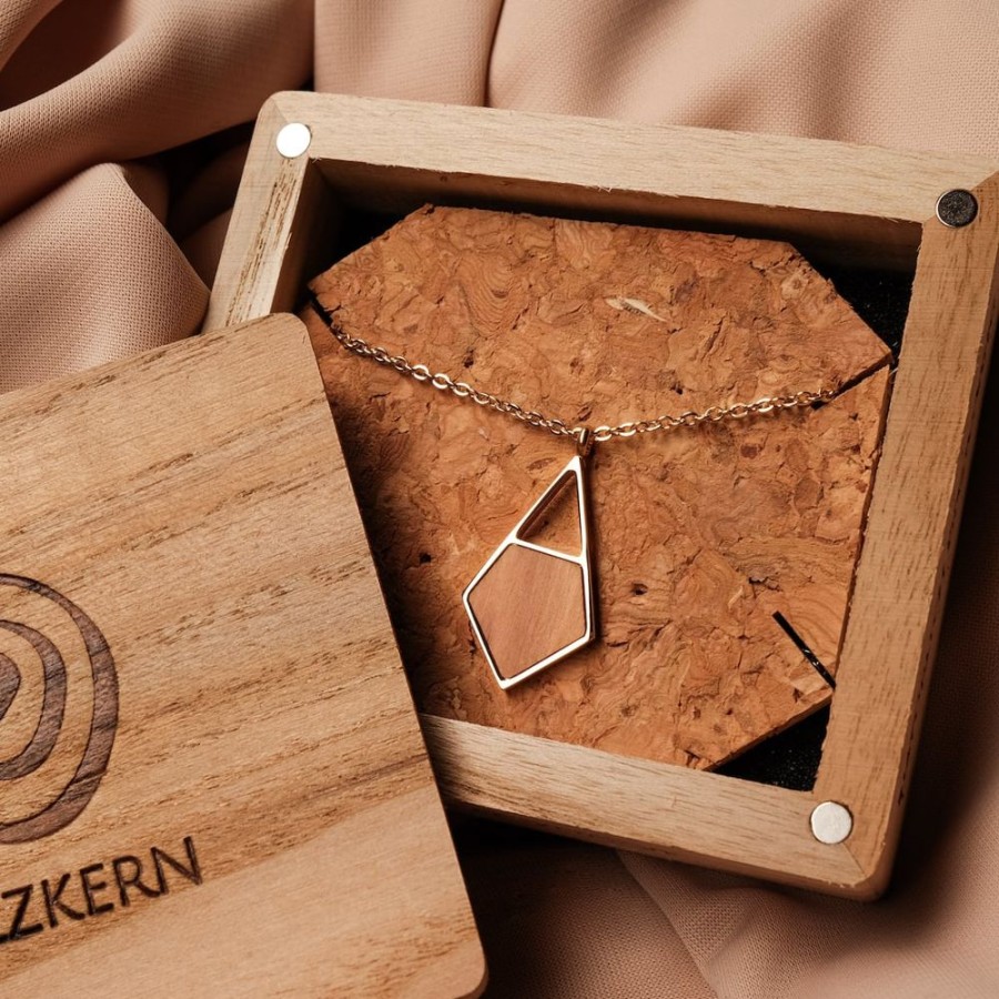 Schmuck holzkern Halsketten | Mandala Halskette